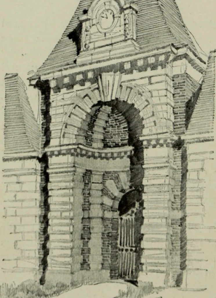 An illustration from The architecture of the Renaissance in France; a history of the evolution of the arts of building, decoration and garden design under classical influence from 1495 to 1830, 1911, leaf 261