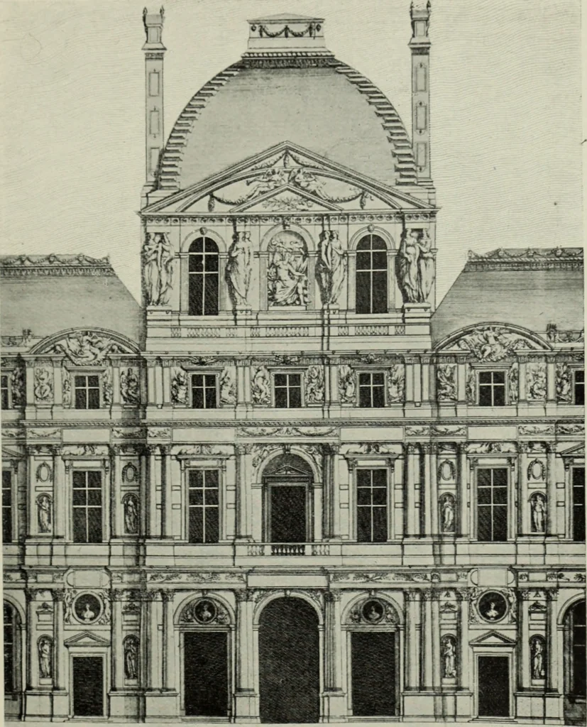An illustration from The architecture of the Renaissance in France; a history of the evolution of the arts of building, decoration and garden design under classical influence from 1495 to 1830, 1911, leaf 272