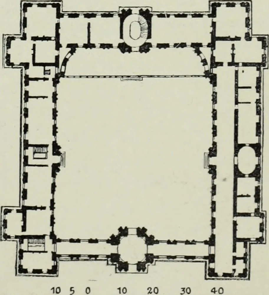 An illustration from The architecture of the Renaissance in France; a history of the evolution of the arts of building, decoration and garden design under classical influence from 1495 to 1830, 1911, leaf 278