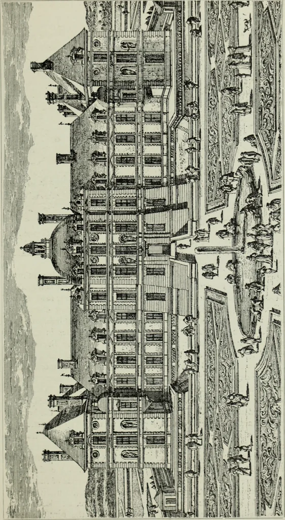 An illustration from The architecture of the Renaissance in France; a history of the evolution of the arts of building, decoration and garden design under classical influence from 1495 to 1830, 1911, leaf 282
