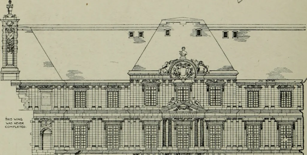 An illustration from The architecture of the Renaissance in France; a history of the evolution of the arts of building, decoration and garden design under classical influence from 1495 to 1830, 1911, leaf 283