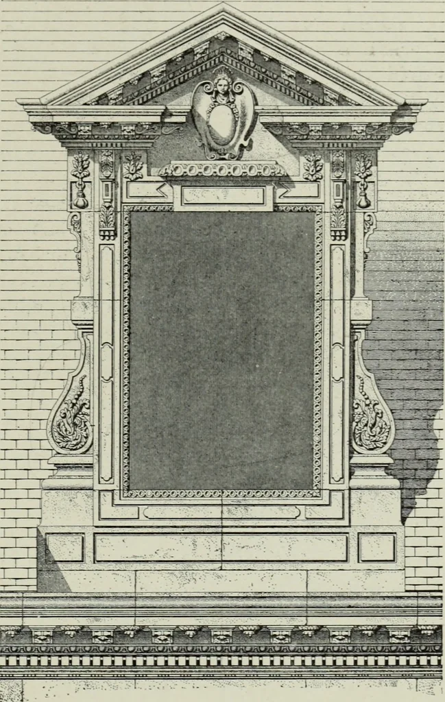 An illustration from The architecture of the Renaissance in France; a history of the evolution of the arts of building, decoration and garden design under classical influence from 1495 to 1830, 1911, leaf 288