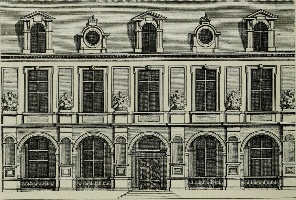 An illustration from The architecture of the Renaissance in France; a history of the evolution of the arts of building, decoration and garden design under classical influence from 1495 to 1830, 1911, leaf 289
