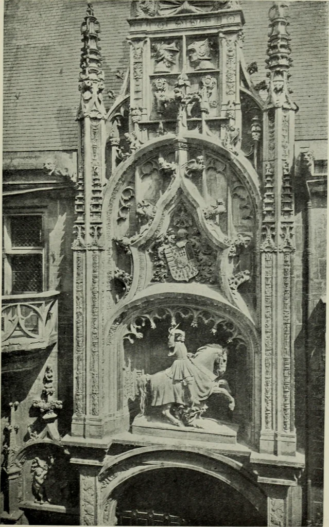 An illustration from The architecture of the Renaissance in France; a history of the evolution of the arts of building, decoration and garden design under classical influence from 1495 to 1830, 1911, leaf 38