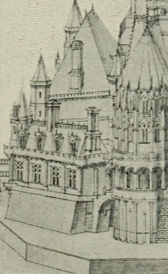 An illustration from The architecture of the Renaissance in France; a history of the evolution of the arts of building, decoration and garden design under classical influence from 1495 to 1830, 1911, leaf 52