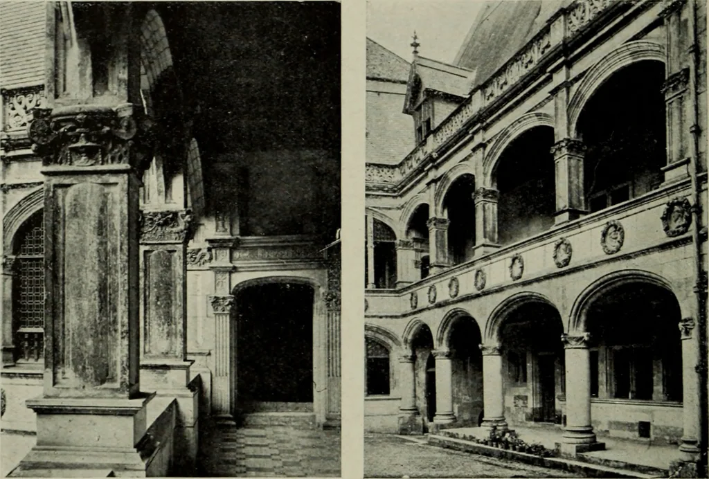 An illustration from The architecture of the Renaissance in France; a history of the evolution of the arts of building, decoration and garden design under classical influence from 1495 to 1830, 1911, leaf 59