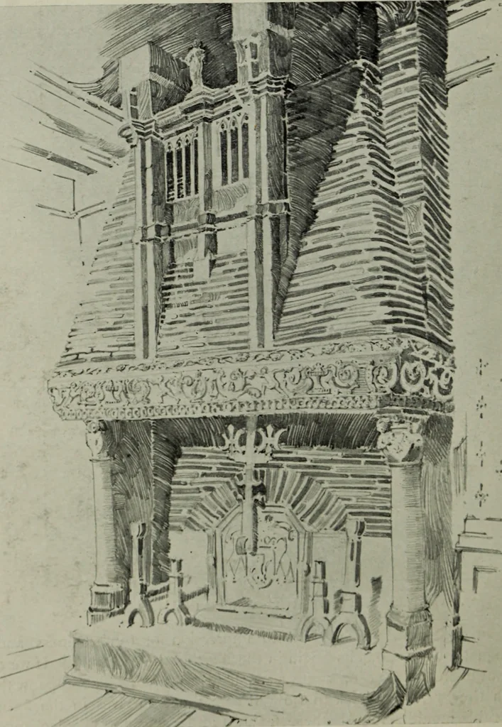 An illustration from The architecture of the Renaissance in France; a history of the evolution of the arts of building, decoration and garden design under classical influence from 1495 to 1830, 1911, leaf 65