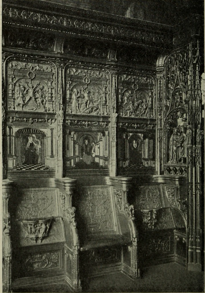 An illustration from The architecture of the Renaissance in France; a history of the evolution of the arts of building, decoration and garden design under classical influence from 1495 to 1830, 1911, leaf 67