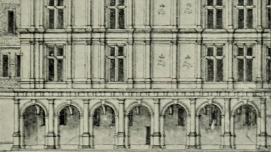 An illustration from The architecture of the Renaissance in France; a history of the evolution of the arts of building, decoration and garden design under classical influence from 1495 to 1830, 1911, leaf 88