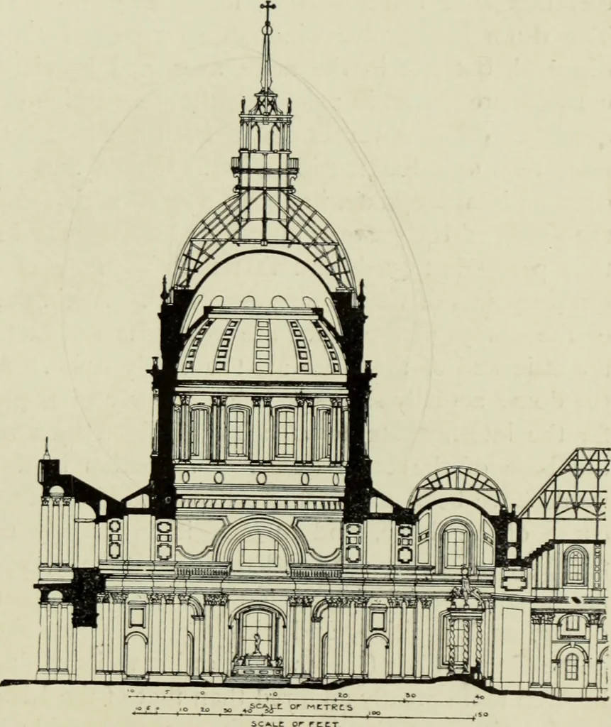An illustration from The architecture of the Renaissance in France; a history of the evolution of the arts of building, decoration and garden design under classical influence from 1495 to 1830, 1911, leaf 100