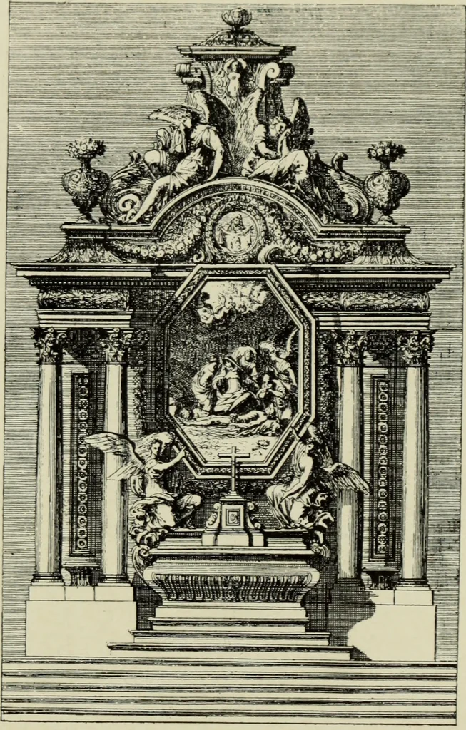 An illustration from The architecture of the Renaissance in France; a history of the evolution of the arts of building, decoration and garden design under classical influence from 1495 to 1830, 1911, leaf 106