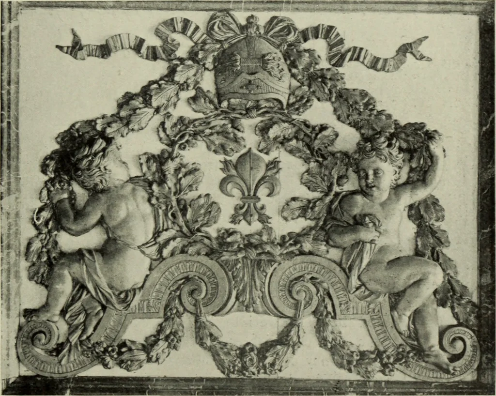 An illustration from The architecture of the Renaissance in France; a history of the evolution of the arts of building, decoration and garden design under classical influence from 1495 to 1830, 1911, leaf 108