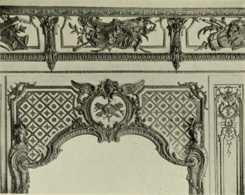 An illustration from The architecture of the Renaissance in France; a history of the evolution of the arts of building, decoration and garden design under classical influence from 1495 to 1830, 1911, leaf 112