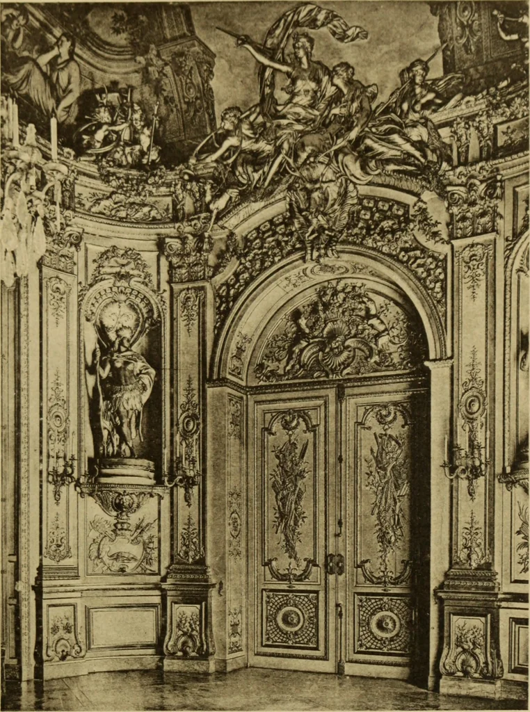An illustration from The architecture of the Renaissance in France; a history of the evolution of the arts of building, decoration and garden design under classical influence from 1495 to 1830, 1911, leaf 116