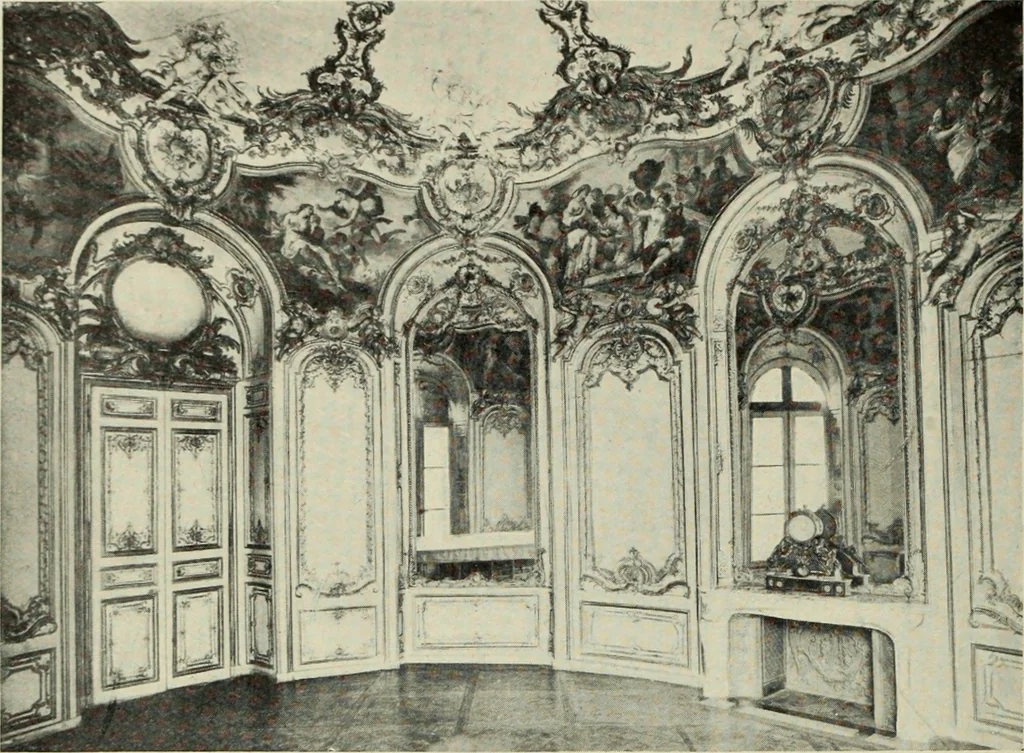 An illustration from The architecture of the Renaissance in France; a history of the evolution of the arts of building, decoration and garden design under classical influence from 1495 to 1830, 1911, leaf 123