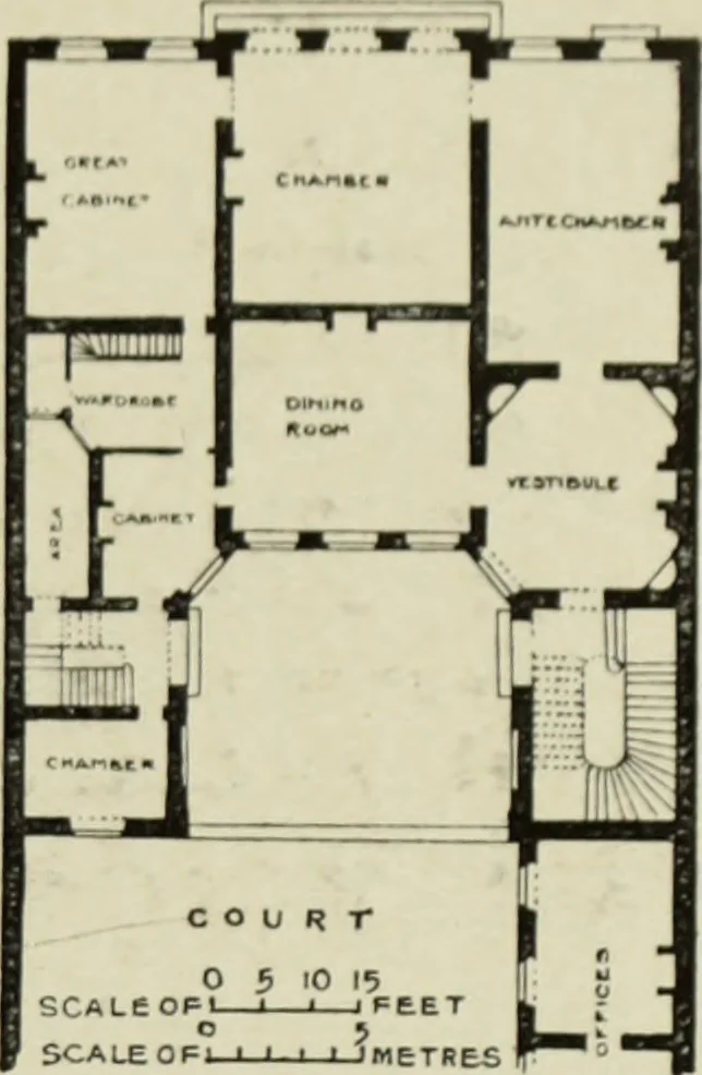 An illustration from The architecture of the Renaissance in France; a history of the evolution of the arts of building, decoration and garden design under classical influence from 1495 to 1830, 1911, leaf 134