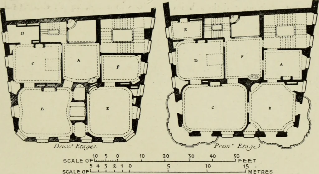 An illustration from The architecture of the Renaissance in France; a history of the evolution of the arts of building, decoration and garden design under classical influence from 1495 to 1830, 1911, leaf 136