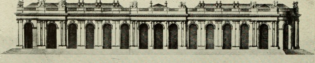An illustration from The architecture of the Renaissance in France; a history of the evolution of the arts of building, decoration and garden design under classical influence from 1495 to 1830, 1911, leaf 137