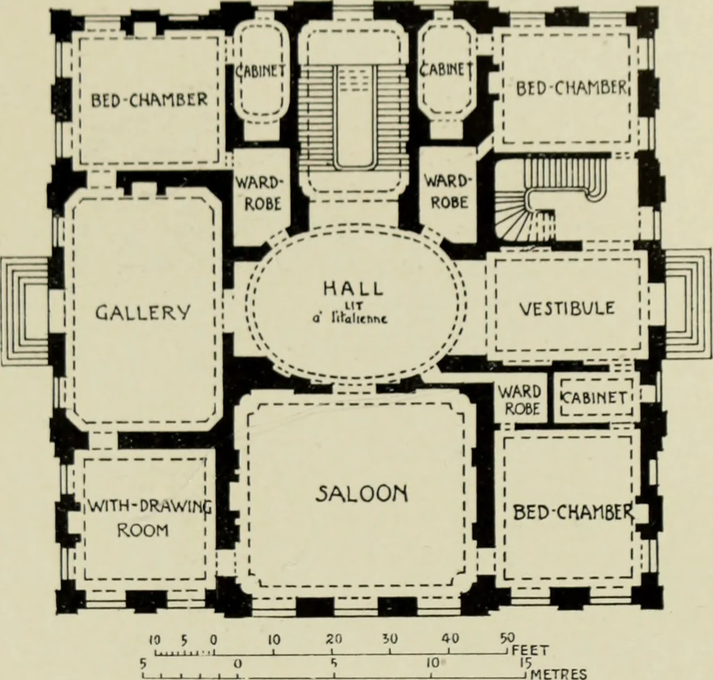 An illustration from The architecture of the Renaissance in France; a history of the evolution of the arts of building, decoration and garden design under classical influence from 1495 to 1830, 1911, leaf 138