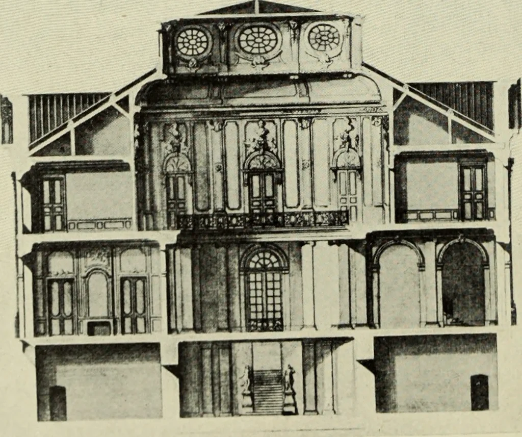 An illustration from The architecture of the Renaissance in France; a history of the evolution of the arts of building, decoration and garden design under classical influence from 1495 to 1830, 1911, leaf 139