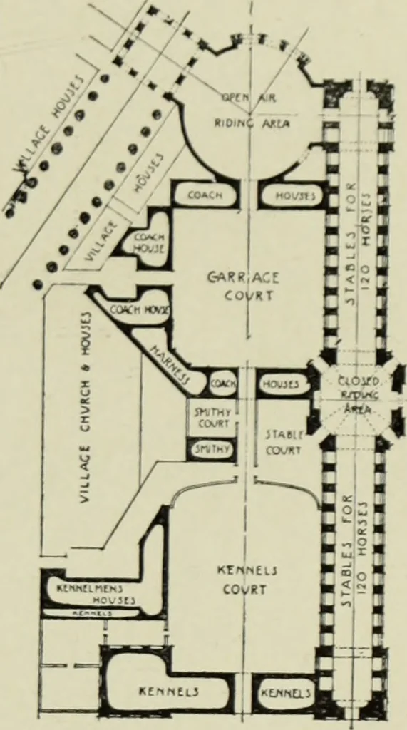 An illustration from The architecture of the Renaissance in France; a history of the evolution of the arts of building, decoration and garden design under classical influence from 1495 to 1830, 1911, leaf 140