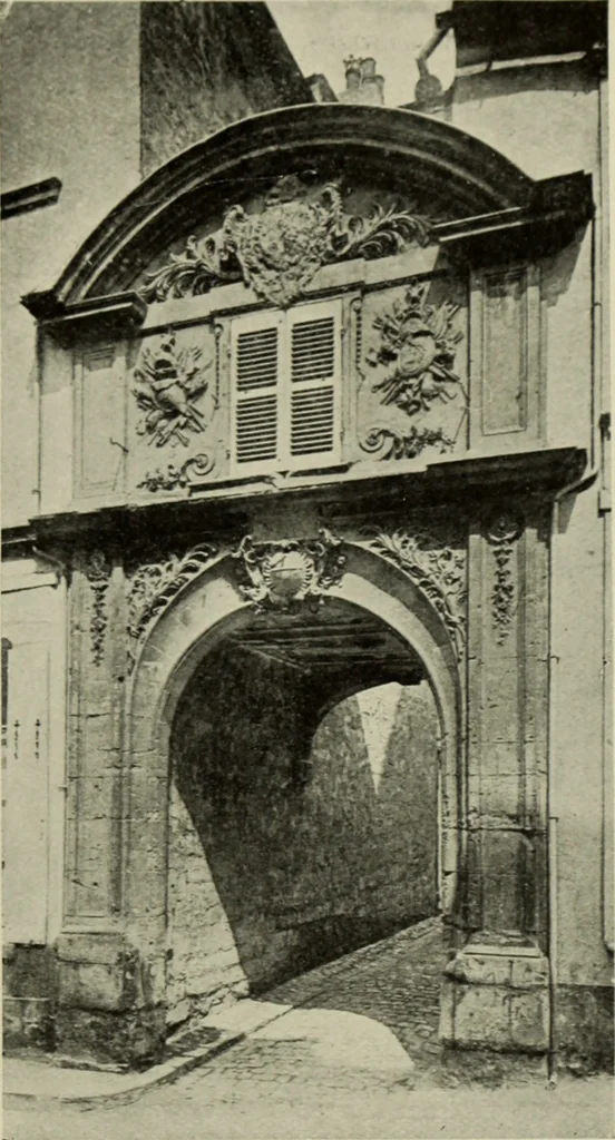 An illustration from The architecture of the Renaissance in France; a history of the evolution of the arts of building, decoration and garden design under classical influence from 1495 to 1830, 1911, leaf 142