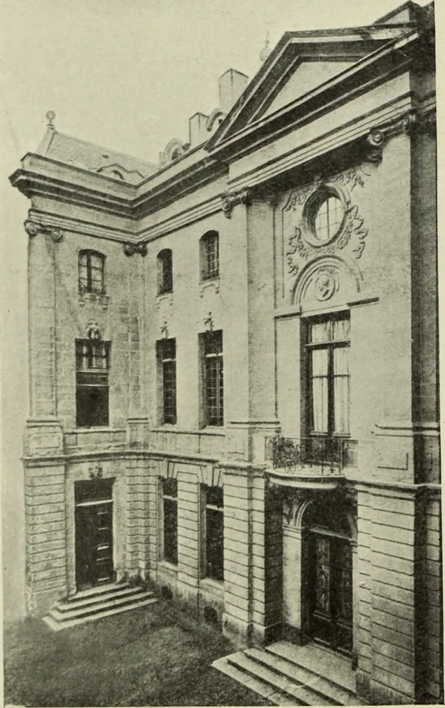 An illustration from The architecture of the Renaissance in France; a history of the evolution of the arts of building, decoration and garden design under classical influence from 1495 to 1830, 1911, leaf 143