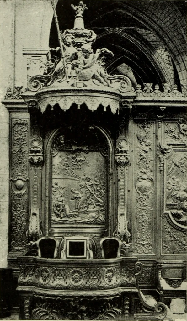 An illustration from The architecture of the Renaissance in France; a history of the evolution of the arts of building, decoration and garden design under classical influence from 1495 to 1830, 1911, leaf 155