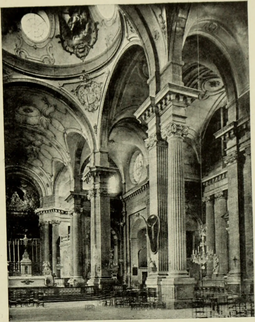 An illustration from The architecture of the Renaissance in France; a history of the evolution of the arts of building, decoration and garden design under classical influence from 1495 to 1830, 1911, leaf 158