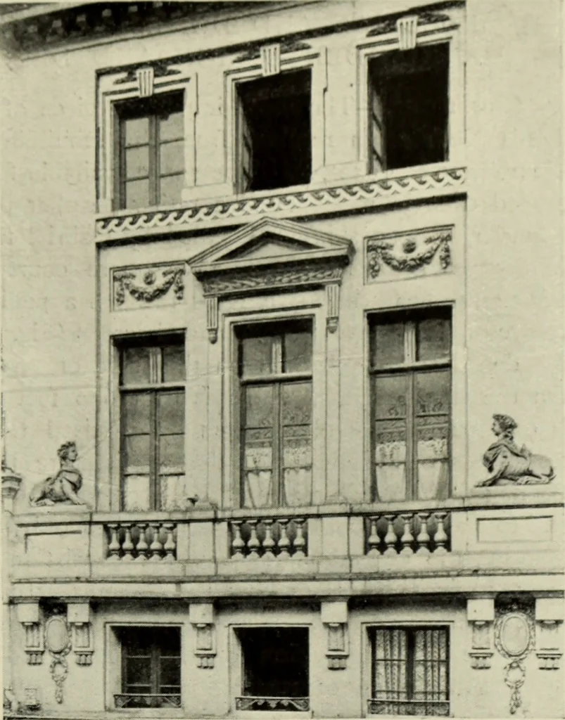 An illustration from The architecture of the Renaissance in France; a history of the evolution of the arts of building, decoration and garden design under classical influence from 1495 to 1830, 1911, leaf 176
