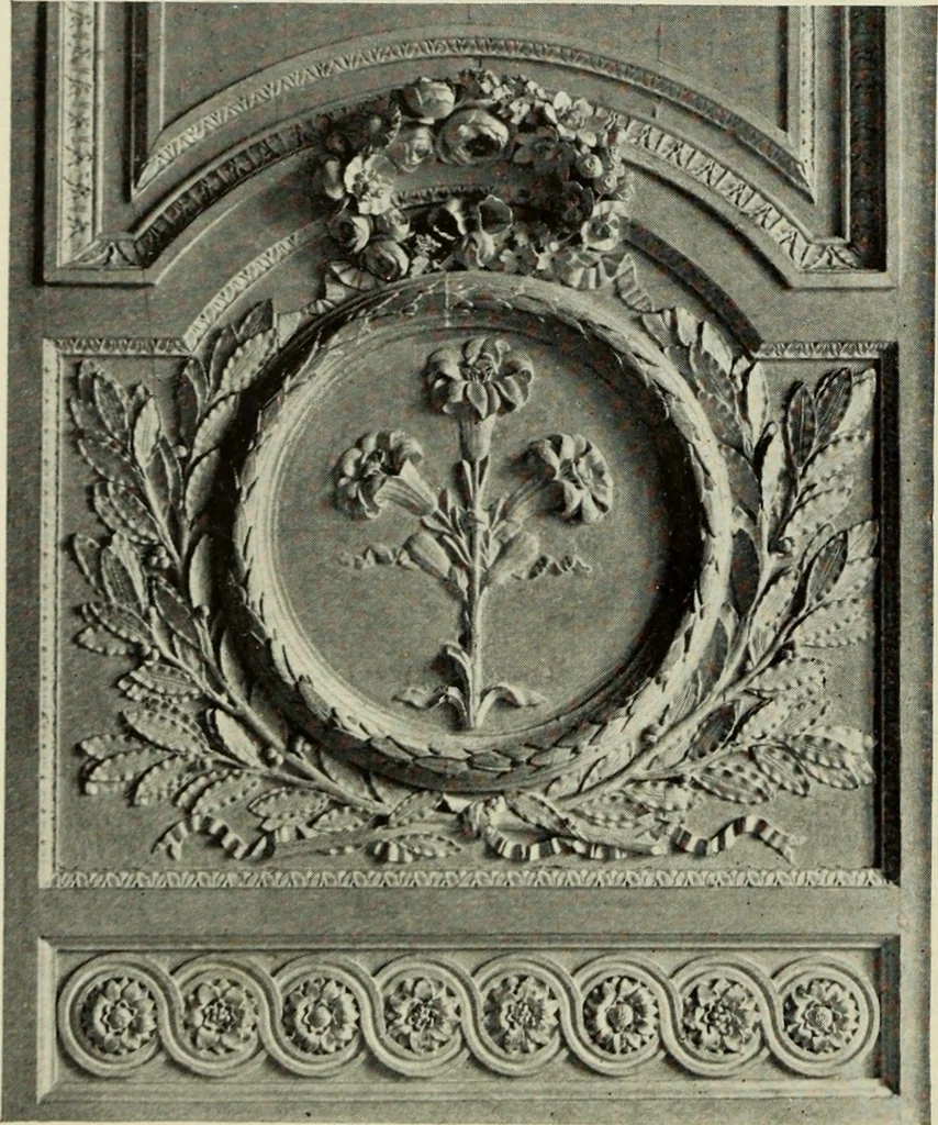 An illustration from The architecture of the Renaissance in France; a history of the evolution of the arts of building, decoration and garden design under classical influence from 1495 to 1830, 1911, leaf 183