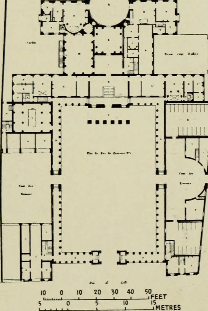 An illustration from The architecture of the Renaissance in France; a history of the evolution of the arts of building, decoration and garden design under classical influence from 1495 to 1830, 1911, leaf 188