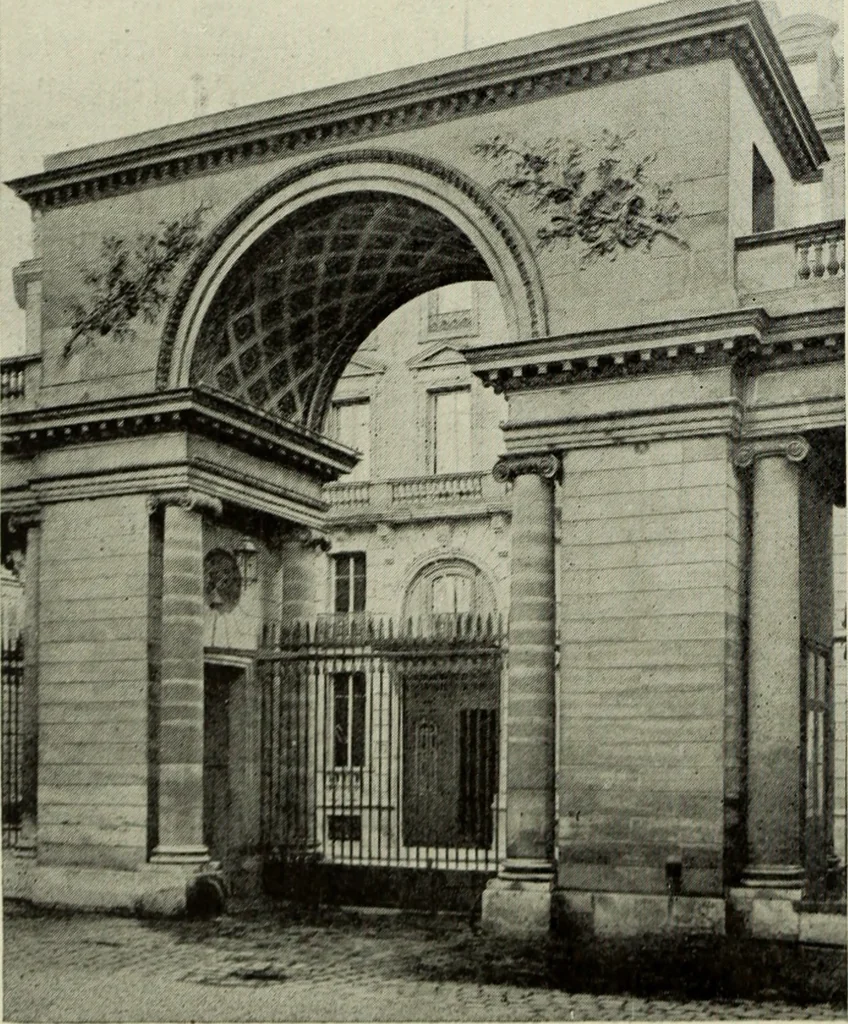 An illustration from The architecture of the Renaissance in France; a history of the evolution of the arts of building, decoration and garden design under classical influence from 1495 to 1830, 1911, leaf 189