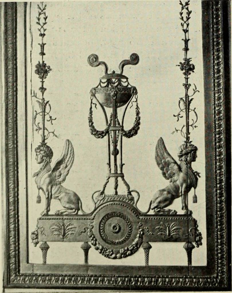 An illustration from The architecture of the Renaissance in France; a history of the evolution of the arts of building, decoration and garden design under classical influence from 1495 to 1830, 1911, leaf 191