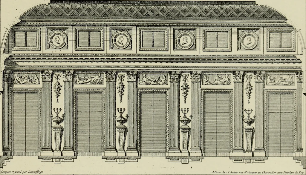 An illustration from The architecture of the Renaissance in France; a history of the evolution of the arts of building, decoration and garden design under classical influence from 1495 to 1830, 1911, leaf 192