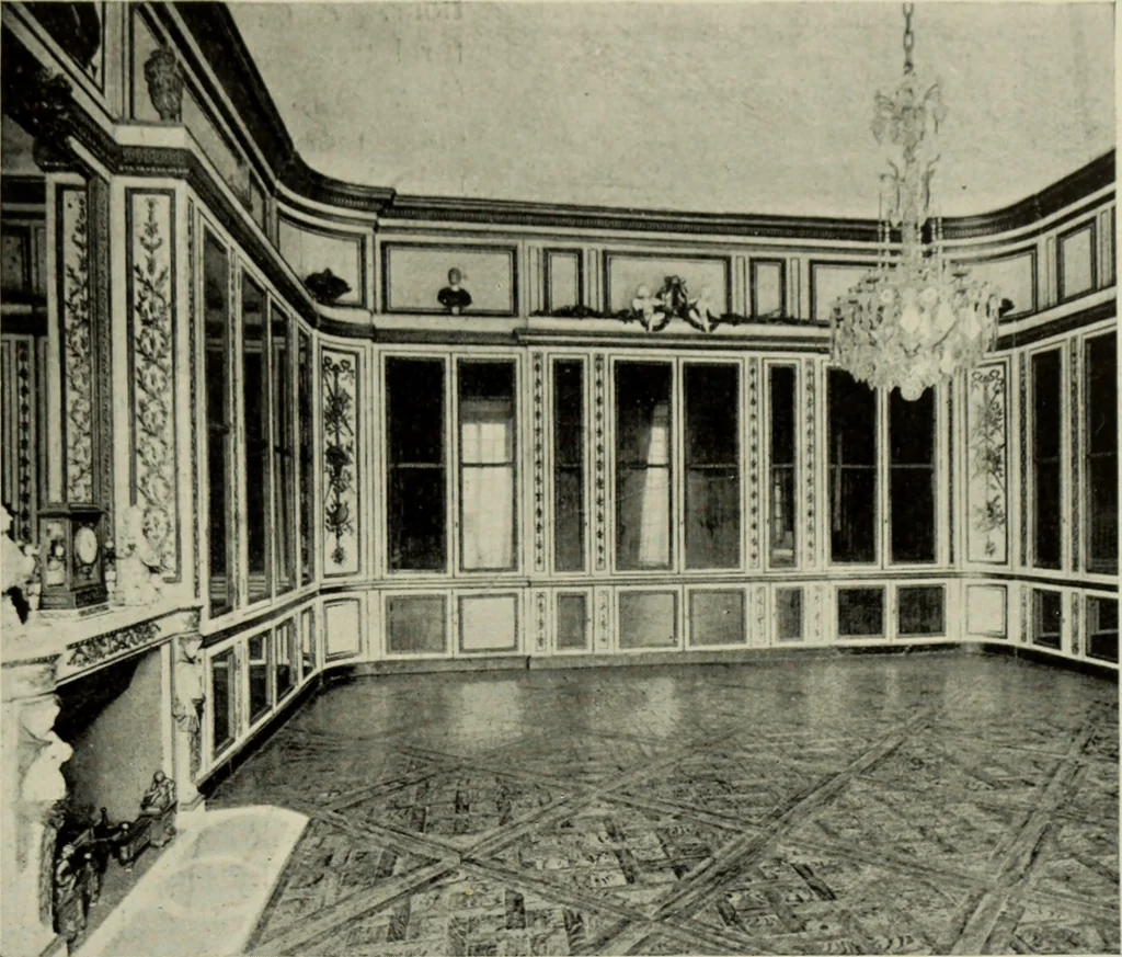 An illustration from The architecture of the Renaissance in France; a history of the evolution of the arts of building, decoration and garden design under classical influence from 1495 to 1830, 1911, leaf 194