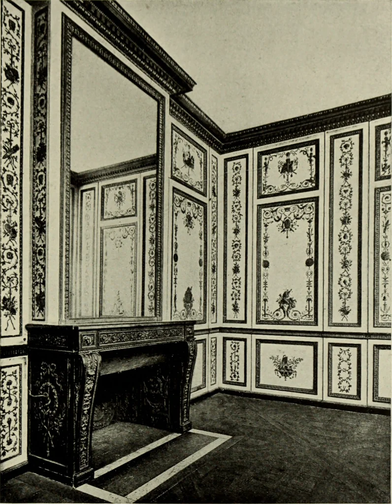 An illustration from The architecture of the Renaissance in France; a history of the evolution of the arts of building, decoration and garden design under classical influence from 1495 to 1830, 1911, leaf 196