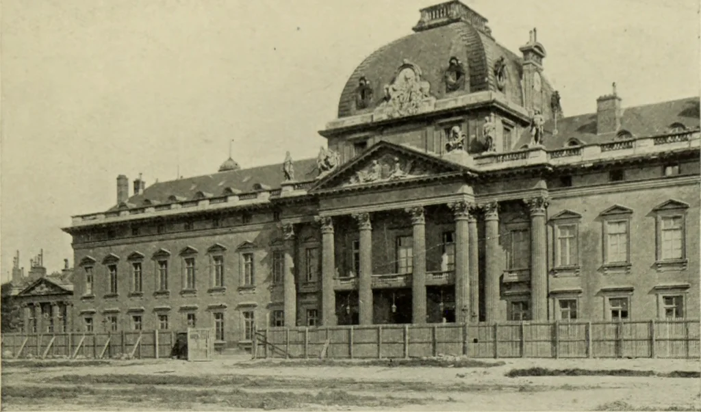 An illustration from The architecture of the Renaissance in France; a history of the evolution of the arts of building, decoration and garden design under classical influence from 1495 to 1830, 1911, leaf 206