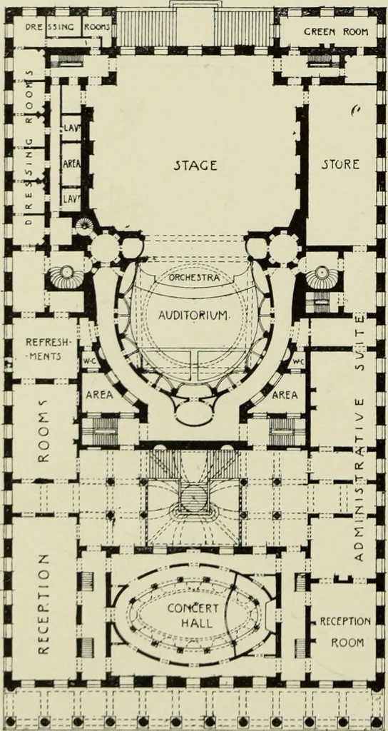 An illustration from The architecture of the Renaissance in France; a history of the evolution of the arts of building, decoration and garden design under classical influence from 1495 to 1830, 1911, leaf 211