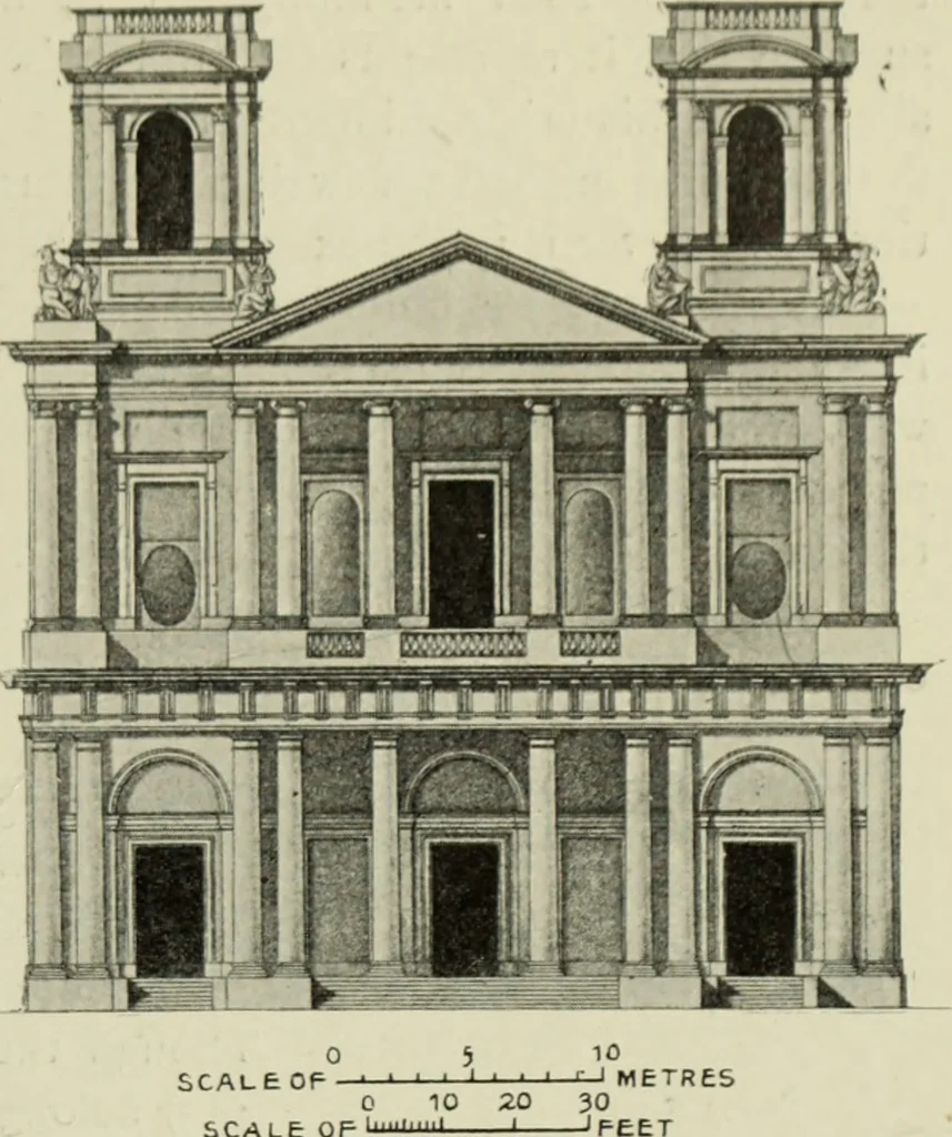 An illustration from The architecture of the Renaissance in France; a history of the evolution of the arts of building, decoration and garden design under classical influence from 1495 to 1830, 1911, leaf 216
