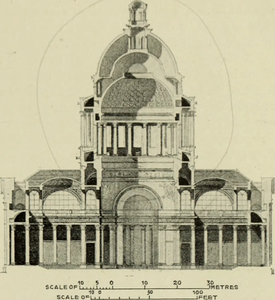 An illustration from The architecture of the Renaissance in France; a history of the evolution of the arts of building, decoration and garden design under classical influence from 1495 to 1830, 1911, leaf 218