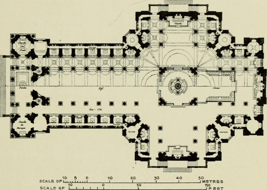 An illustration from The architecture of the Renaissance in France; a history of the evolution of the arts of building, decoration and garden design under classical influence from 1495 to 1830, 1911, leaf 224