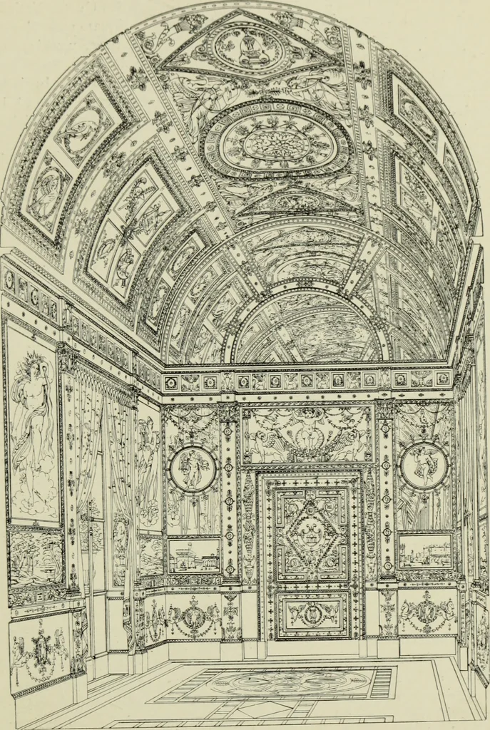 An illustration from The architecture of the Renaissance in France; a history of the evolution of the arts of building, decoration and garden design under classical influence from 1495 to 1830, 1911, leaf 230