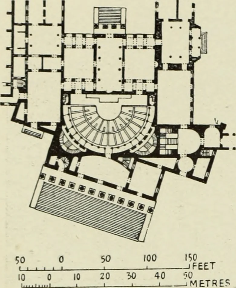 An illustration from The architecture of the Renaissance in France; a history of the evolution of the arts of building, decoration and garden design under classical influence from 1495 to 1830, 1911, leaf 241