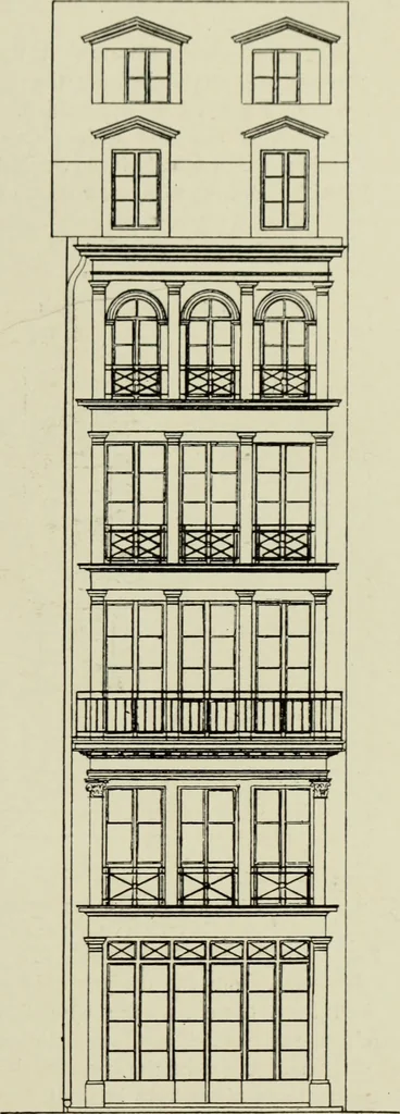 An illustration from The architecture of the Renaissance in France; a history of the evolution of the arts of building, decoration and garden design under classical influence from 1495 to 1830, 1911, leaf 252