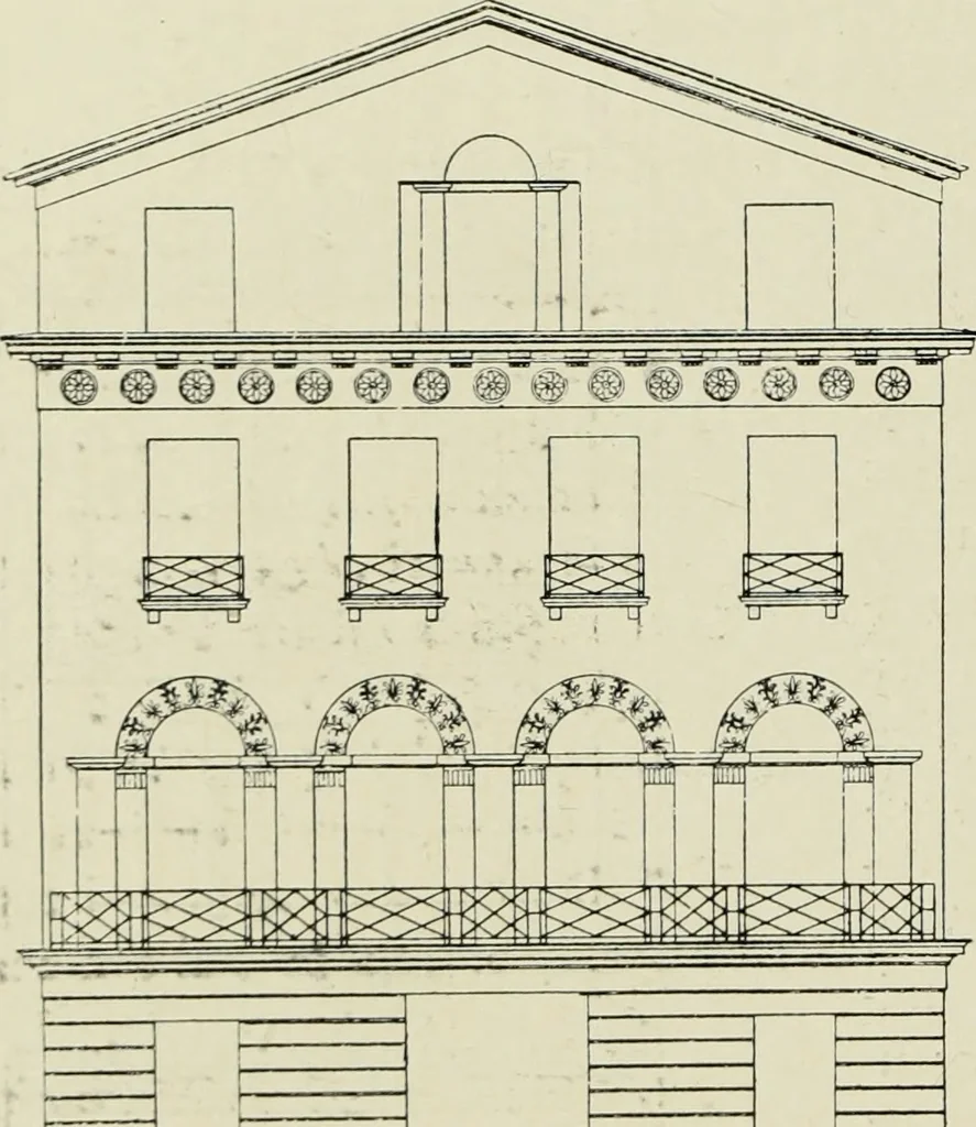 An illustration from The architecture of the Renaissance in France; a history of the evolution of the arts of building, decoration and garden design under classical influence from 1495 to 1830, 1911, leaf 253