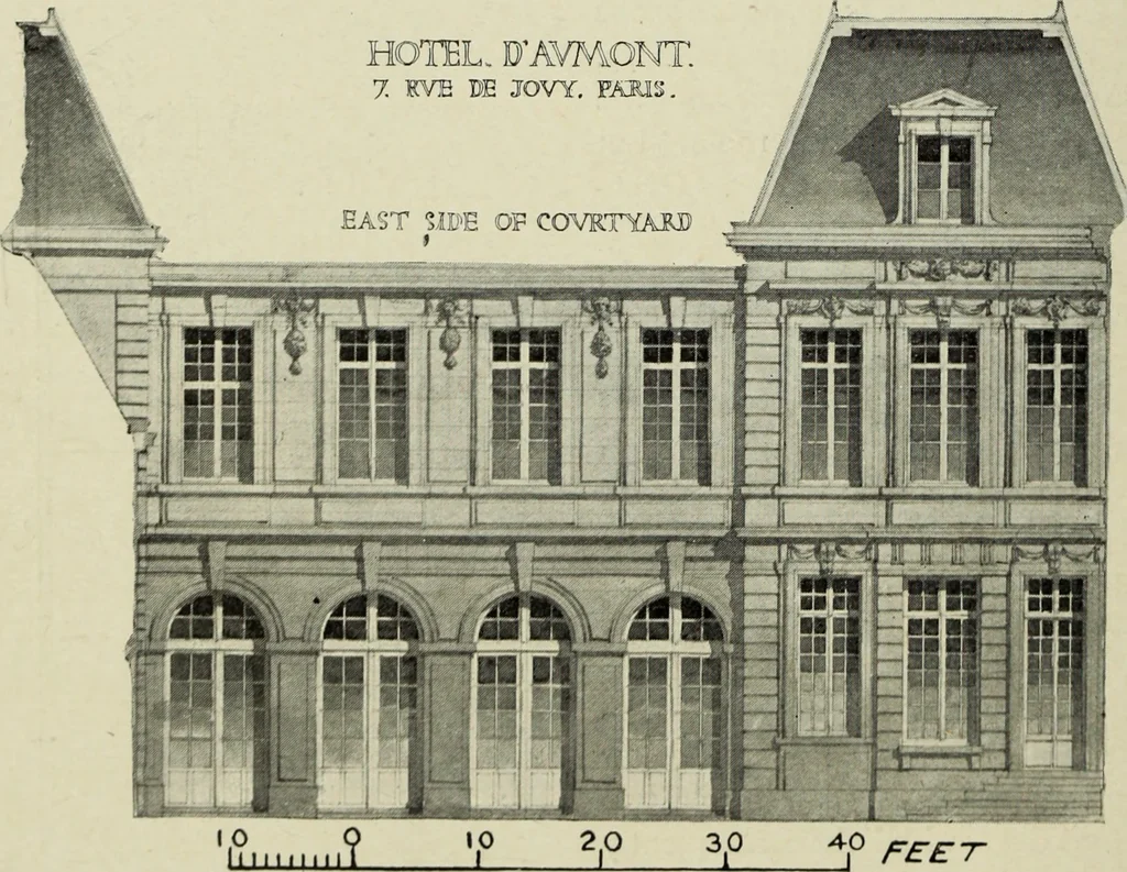 An illustration from The architecture of the Renaissance in France; a history of the evolution of the arts of building, decoration and garden design under classical influence from 1495 to 1830, 1911, leaf 29