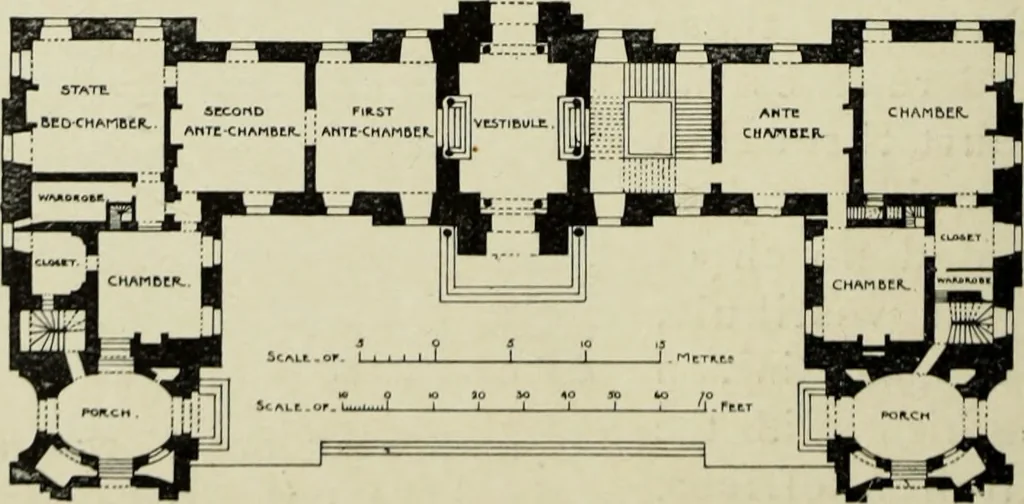 An illustration from The architecture of the Renaissance in France; a history of the evolution of the arts of building, decoration and garden design under classical influence from 1495 to 1830, 1911, leaf 35
