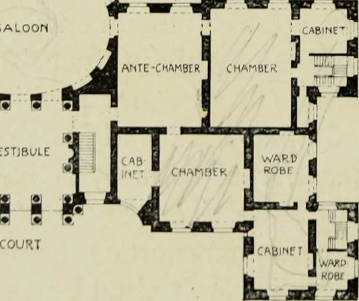 An illustration from The architecture of the Renaissance in France; a history of the evolution of the arts of building, decoration and garden design under classical influence from 1495 to 1830, 1911, leaf 37