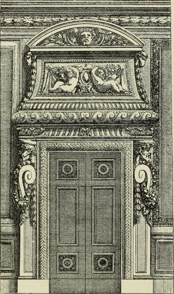 An illustration from The architecture of the Renaissance in France; a history of the evolution of the arts of building, decoration and garden design under classical influence from 1495 to 1830, 1911, leaf 43